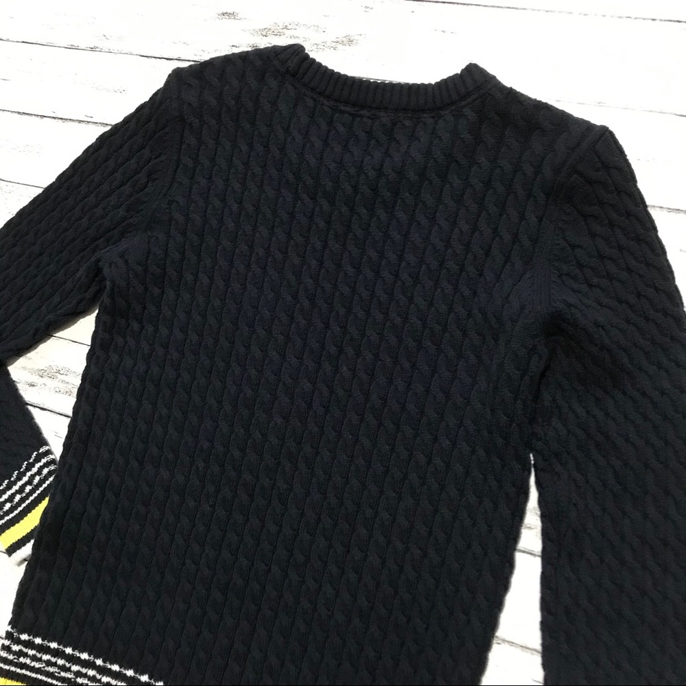 Tommy Hilfiger Button Shoulder Cable Knit Crewneck Sweater - Picture 14 of 16